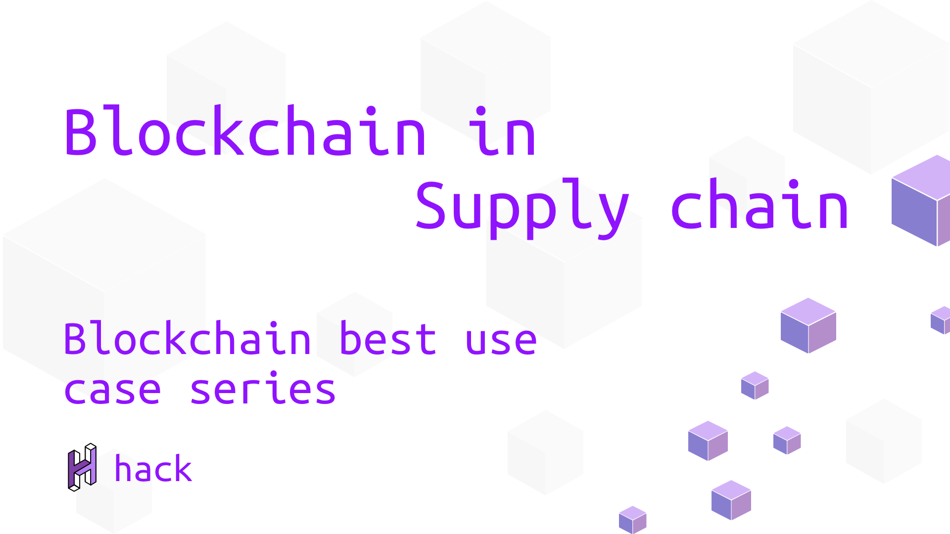 Cover Image for Blockchain in Supply Chain